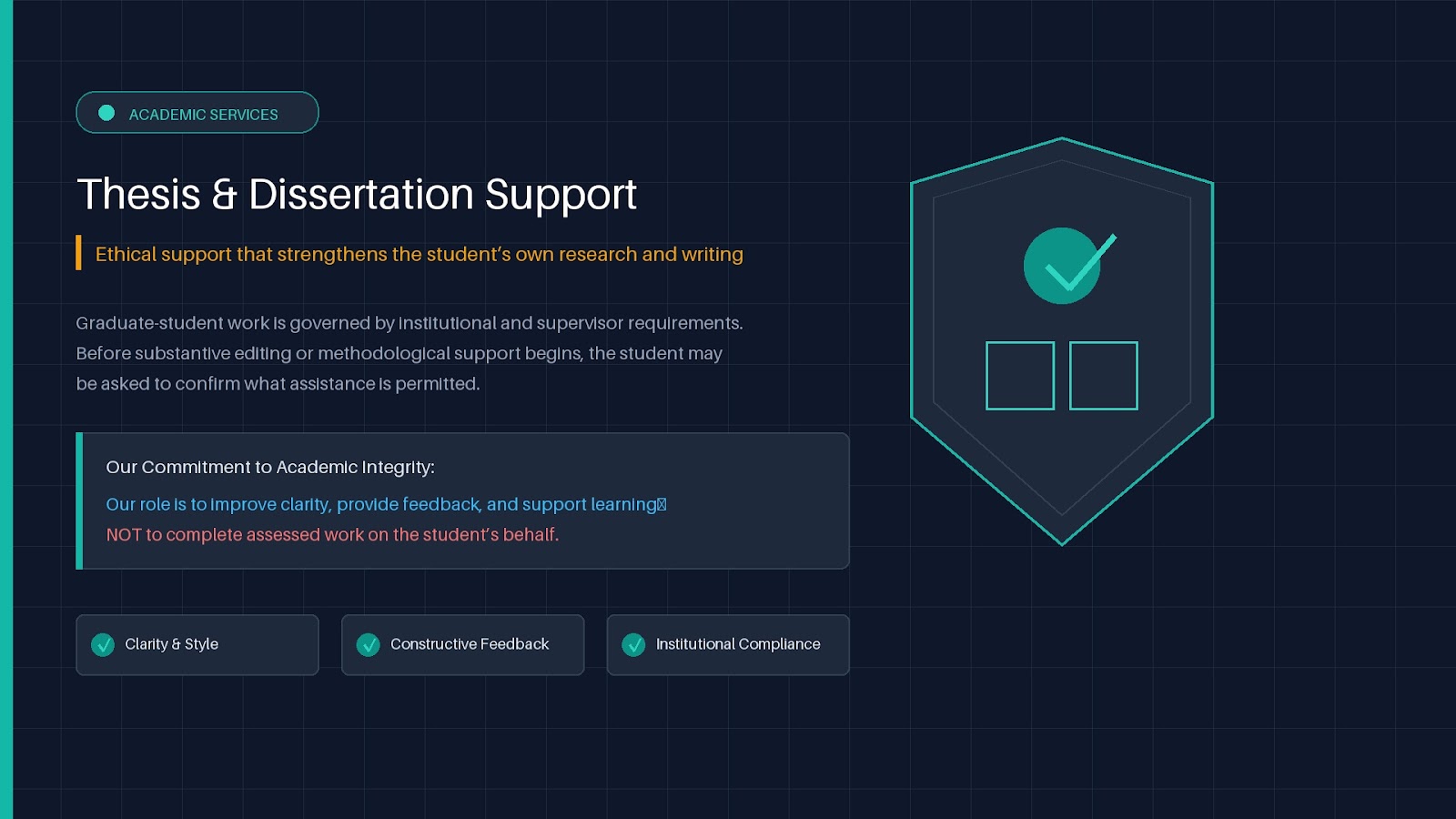 Thesis & Dissertation Support